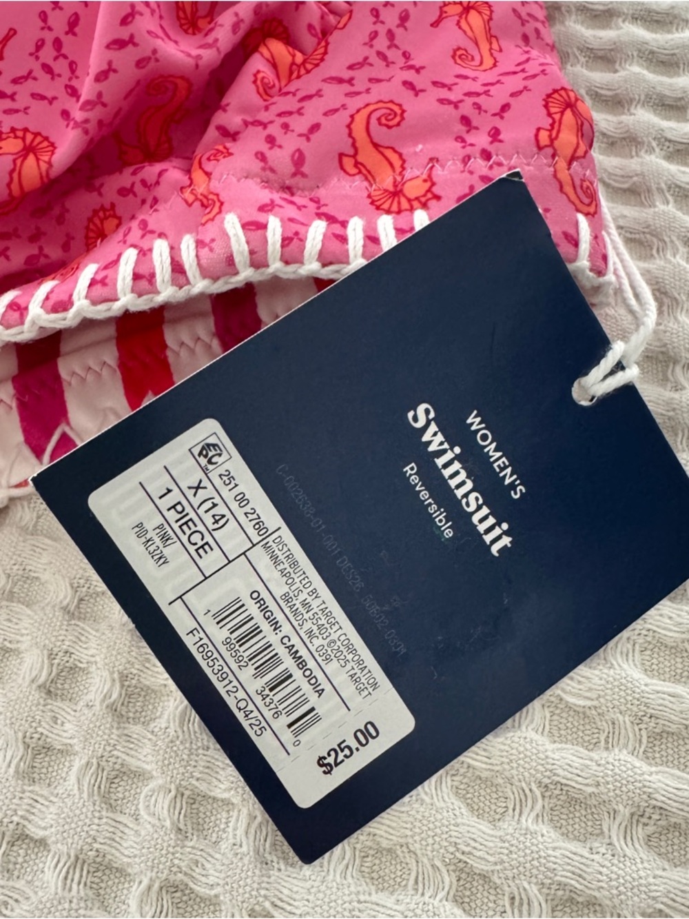 Reversible Seahorse Bikini Set from Roller Rabbit x Target NWT szXL - Picture 13 of 15